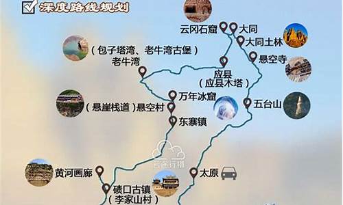 榆林到山西自驾游攻略_榆林到山西自驾游攻略路线图